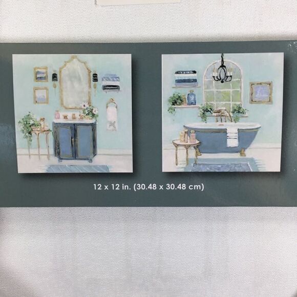 Two piece bathroom‎ canvas set NWT - Picture 4 of 11